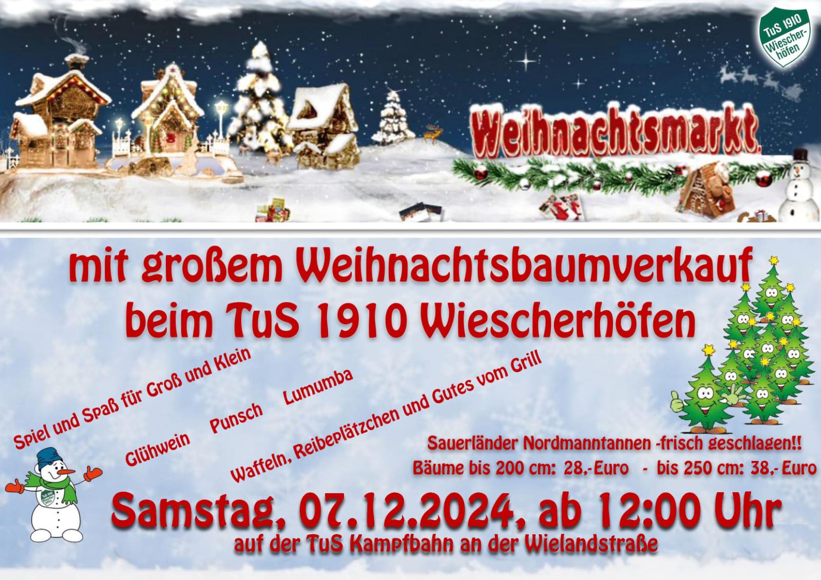 You are currently viewing Weihnachtsmarkt und Baumverkauf beim TuS